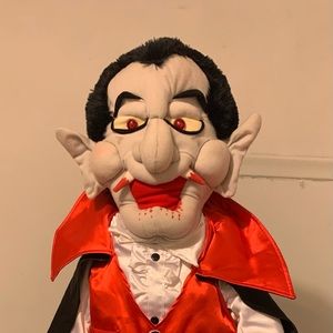 Vintage Dracula vampire plush stand 35in Halloween doll decoration figure